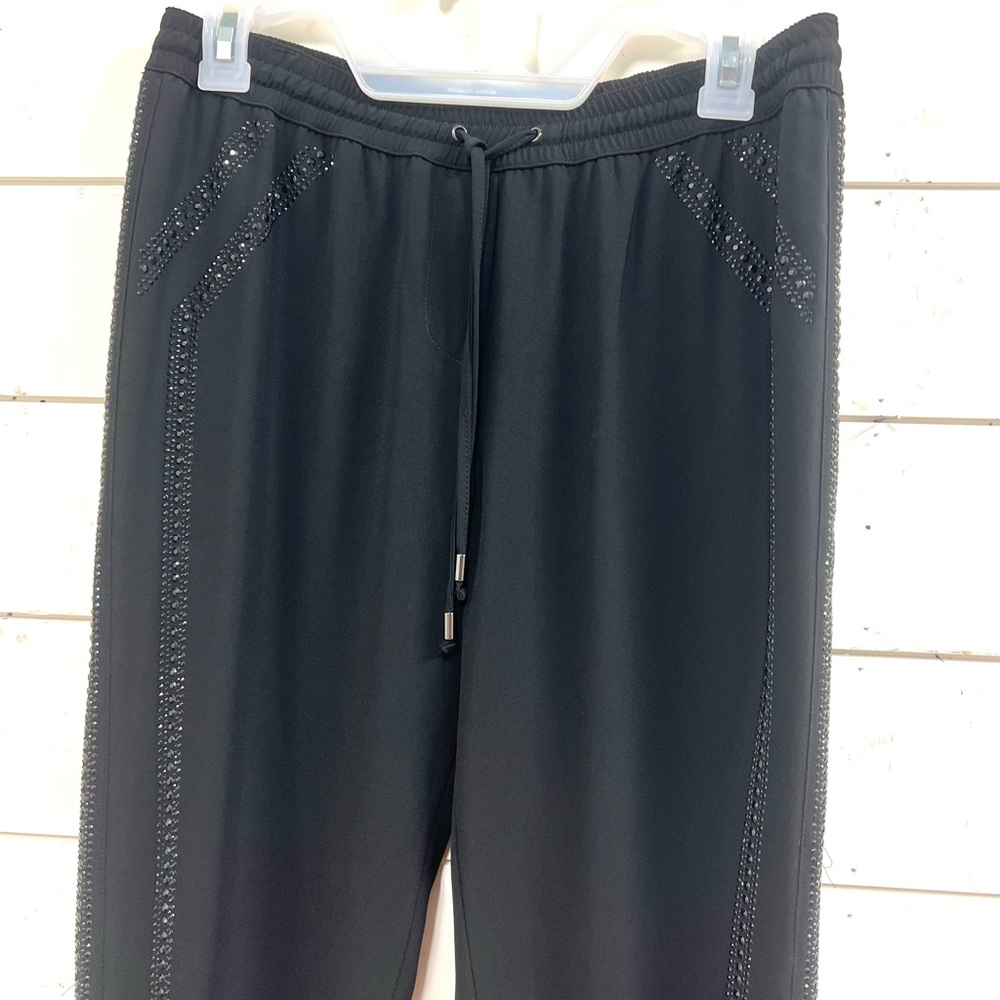 Cache black pants rhinestone dress pants size 6